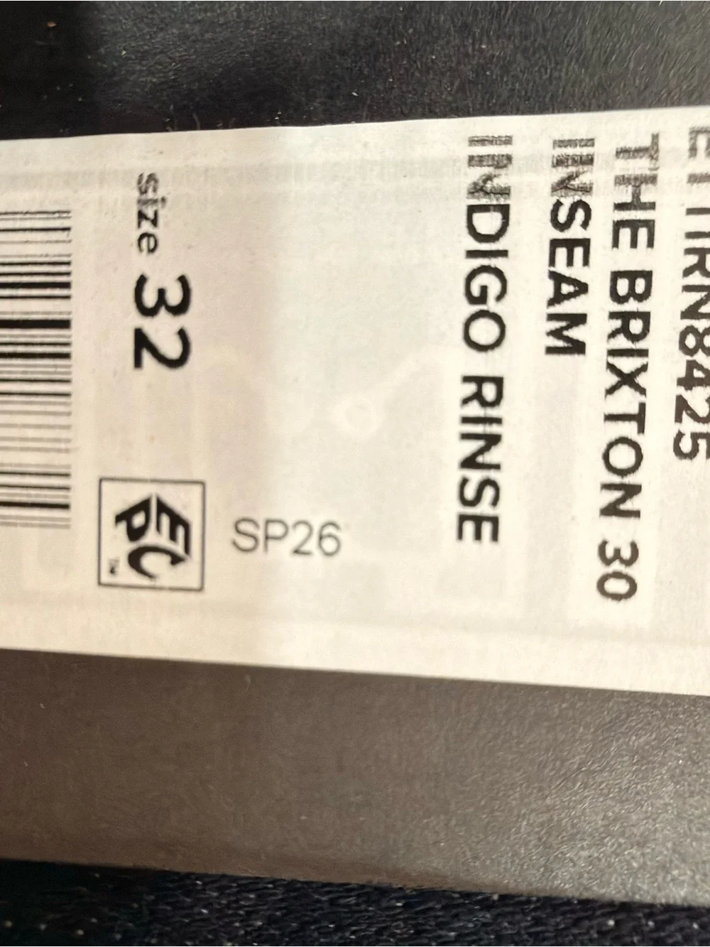 Joe’s Jeans The Brixton Men’s 32 Indigo Rinse Straight Jeans NWT